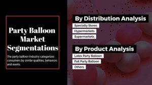 Global Party Balloon Market Size, Share, Trends, Growth Analysis Industry Report Forecast, 2022–202