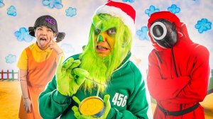 ГРИНЧ ПРОТИВ ИГРЫ В КАЛЬМАРА! Гринч в реальной жизни!