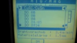 Schutzgasschweißgerät CASTOLIN Typ TotalArc 3000 Display