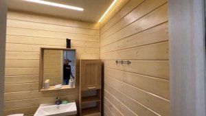 Натяжные потолки в доме из бруса 60 м2