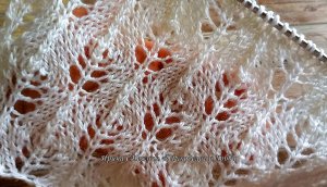 Они такие классные - Симпатичные ажурные листочки спицами