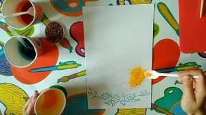 Рисуем картины цветной манкой