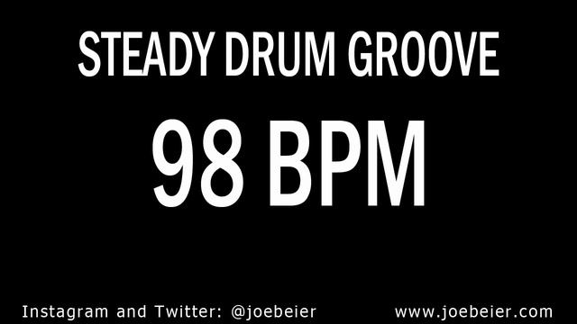 98 BPM - Simple Drum Beat - Backing Drum Track - Practice Tool смотреть онлайн