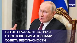 Путин проводит встречу с постоянными членами Совета Безопасности