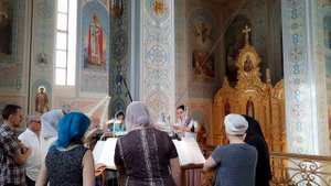 Тропари "По непорочных" знаменного распева в гармонизации Т. Неберо