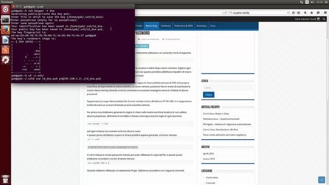 [videotutorial] Ssh controllo remoto senza password by raspberryitaly.com