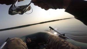 Рыбалка в августе на большой воде.