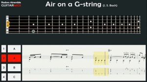 Air On The G String (J. S. Bach) - Guitar Midi Tabs & Score