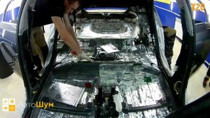 Шумоизоляция пола с арками Kia Cerato в уровне Экстра. Автошум.