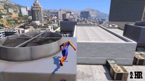 GTA 5 Rainbow Spiderman Jumping Into Portals (Ragdolls/Euphoria Physics) #13