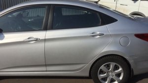 Хендай Солярис седан серебро 2012