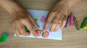 МК Радужная гортензия из фоамирана