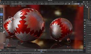 Как сделать 3D елочные шары в Blender. Урок по моделированию и раскрашиванию