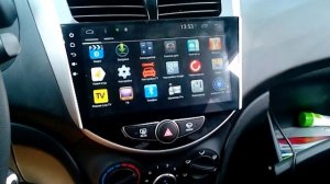 Штатная магнитола Redpower 21067B на Hyundai Solaris (Хёндай Солярис).