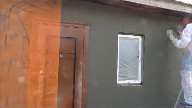 Механизированная штукатурка фасадов, наружных стен