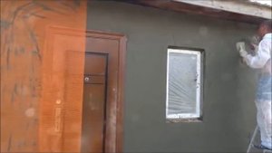 Механизированная штукатурка фасадов, наружных стен