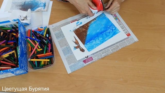 АРТ- терапия.Мастер-класс по Энкаустике "Цветущий багульник на Байкале" смотреть онлайн