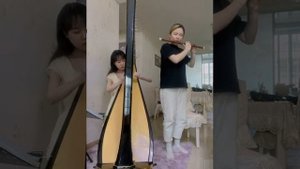 Всегда со мной - Хисаиси Джо(Япония) | Ма Син Вэнь (арфа), Чжан Юэ (флейта)