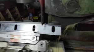 шлифовка ножа дробильной машины на синусном столе, угол 40°