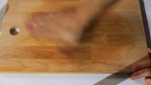 Обработка разделочной доски из IKEA льняным маслом
