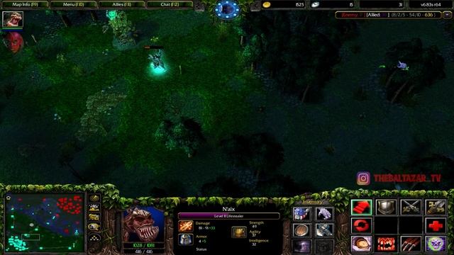 DOTA NAIX + SHAKER COMBO KILLING ALL!!! (BALTA + GAMBLE)