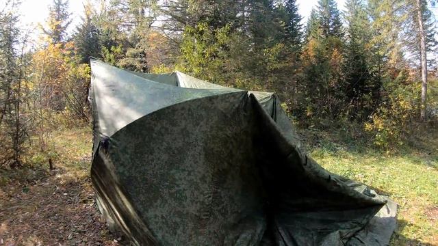#КакПоставитьПалаткуСтекДубльТри# или какой палаткой мы пользуемся на рыбалке в тайге (4-ка) смотреть онлайн