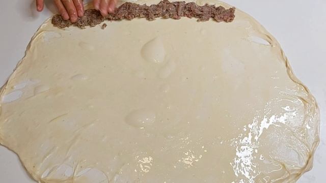 Мясной Пирог УЛИТКА ИЗ СЛОЁНОГО ТЕСТА! Мясной Пирог Который Хочется ЕЩЁ! Просто и Вкусно!