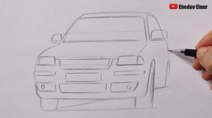 Как нарисовать Полицейскую машину