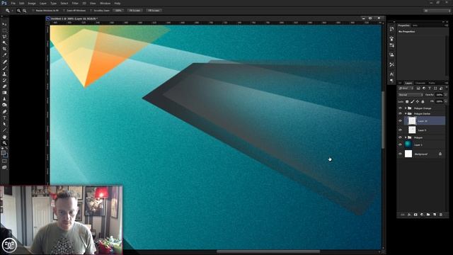 Abstrakts "Polygon Blast" Photoshop Tutorial смотреть онлайн