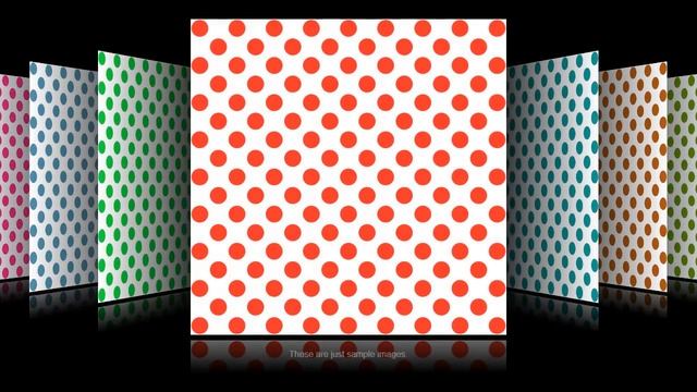 Colored Polka Dots On White - Scrapbooking Digital Paper and Clipart Image Generator