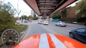 Как пропускают пожарных в Екатеринбурге