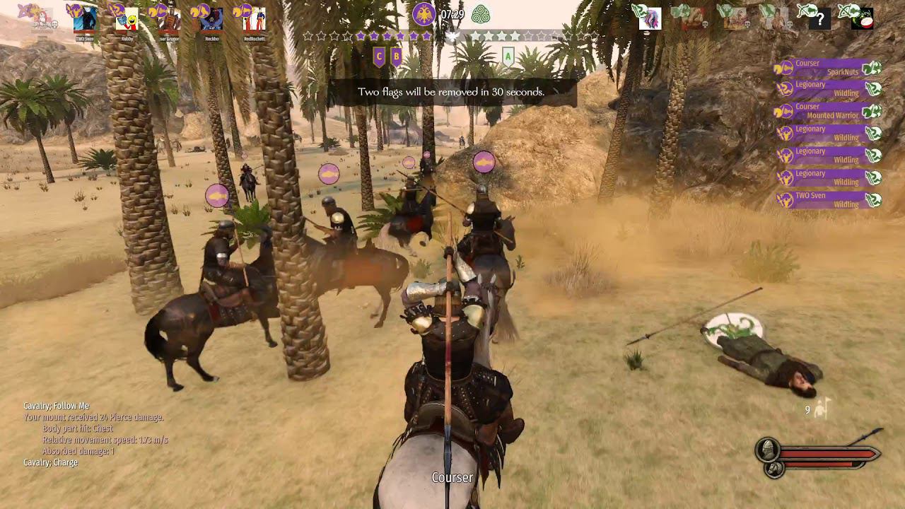 Gameplay for menavlion cavalry in captain mode Mount and blade 2 Bannerlord смотреть онлайн