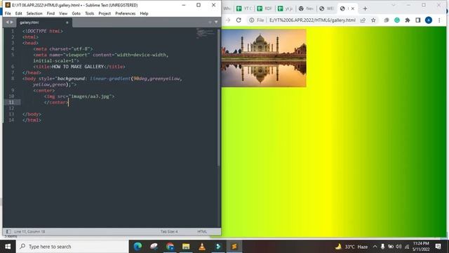 HERE WE GO TO LEARN GALLERY WEB PAGE CHANGE BY ONE CLICK OR NEXT BUTTON USING HTML AND CSS LANGUAGE