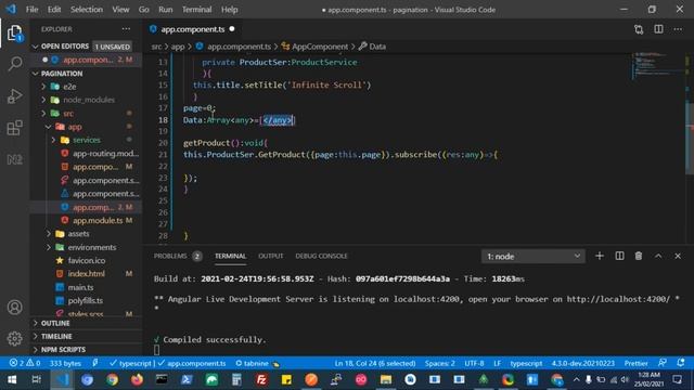 Angular Infinite Scroll  | Angular Pagination  | Angular Scroll Down Pagination
