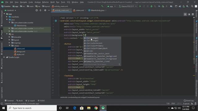 How to Make Counter App in Android Studio|Java 2020|