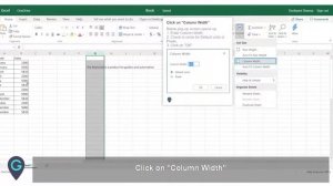 How to adjust column width in MS Excel Online #Office365