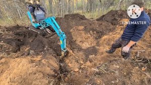 Коп металла эксковатором. Вес удивил всех.