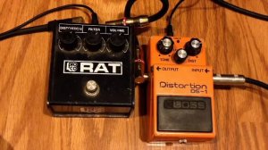 Vintage ProCo Rat 86 vs Vintage Boss DS-1 Silver Screw Japan