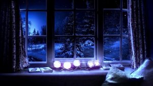 МЕДИТАЦИЯ / Вид из ОКНА / ПЕРЕЗАГРУЗКА / Мерцание СВЕЧЕЙ / ТИХИЙ снег за ОКНОМ / УМИРОТВОРЕНИЕ...