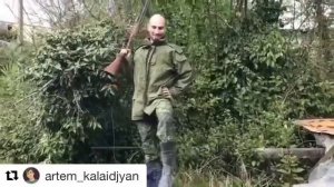 Каха и серго на  охоте