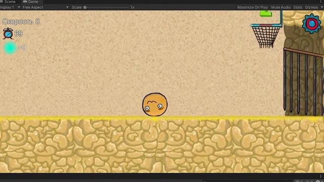 Теперь в Колобке можно поиграть в баскетбол, волейбольным мячом | игра Kolobok is a bread guy смотреть онлайн