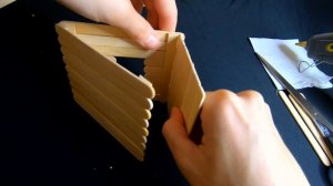 ДОМИК ДЛЯ ХОМЯКА ИЗ ПАЛОЧЕК ОТ МОРОЖЕНОГО