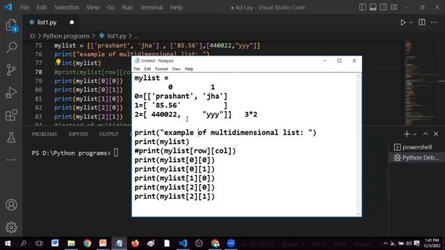 #12 Collection datatype list part 2 | Python for beginners #pythoninterview #collectiondatatypes