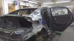 Последний Рио, вытяжка кузова. Body repair after an accident.