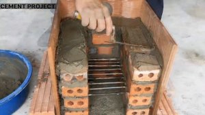 Красивая дровяная печь из кирпича цемента и плитки своими руками для дома и дачи.