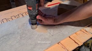 Как сделать точную разметку отверстий в плитке? Простой способ