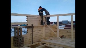 ДОМ ИЗ БРУСА 10на10 БЮДЖЕТ 800 000 РУБЛЕЙ Чертеж есть. HOUSE FROM THE BELT 10 * 10