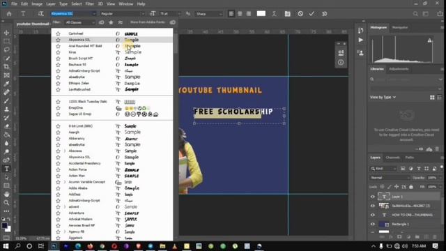 How to make | create You tube thumbnail | Adobe Photoshop 2020 смотреть онлайн