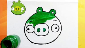 Angry Birds Drawing, painting, & coloring for kids & toddler ,Easy Drawing |How to draw Angry Birds