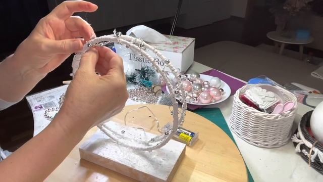 Новогоднее украшение на окно/ручная работа /Fenster Dekor/Handarbeit смотреть онлайн